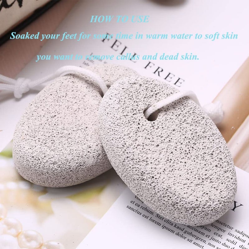 Borogo 4-Pack Natural Pumice Stone for Feet  Borogo Lava Pedicure Tools Hard Skin Callus Remover for Feet and Hands - Natural Foot File Exfoliation to Remove Dead Skin  Heels  Elbows  Hands - Image 4